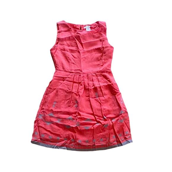 Esley Sleeveless Pink Abstract A-Line Mini Dress Womens Medium - Picture 1 of 14